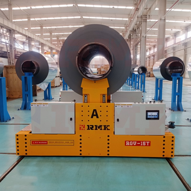 15 ton Bateri bertenaga keluli bobin kereta pemindahan kereta