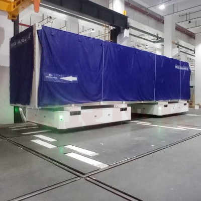 Pengangkutan Kontena 40 Ton Kereta Pemindahan Kereta Api Dua Kereta Berkaitan