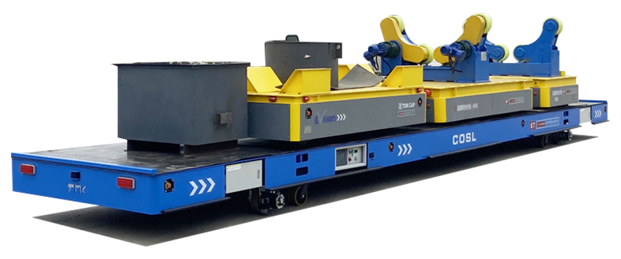 Kereta Pengangkutan Omniwheel Trackless